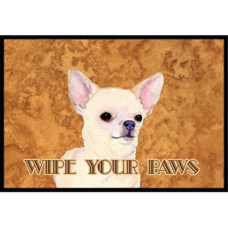 Carolines Treasures Carolines Treasures SS4902JMAT 24 X 36 In. Chihuahua Wipe Your Paws Indoor Or Outdoor Mat SS4902JMAT